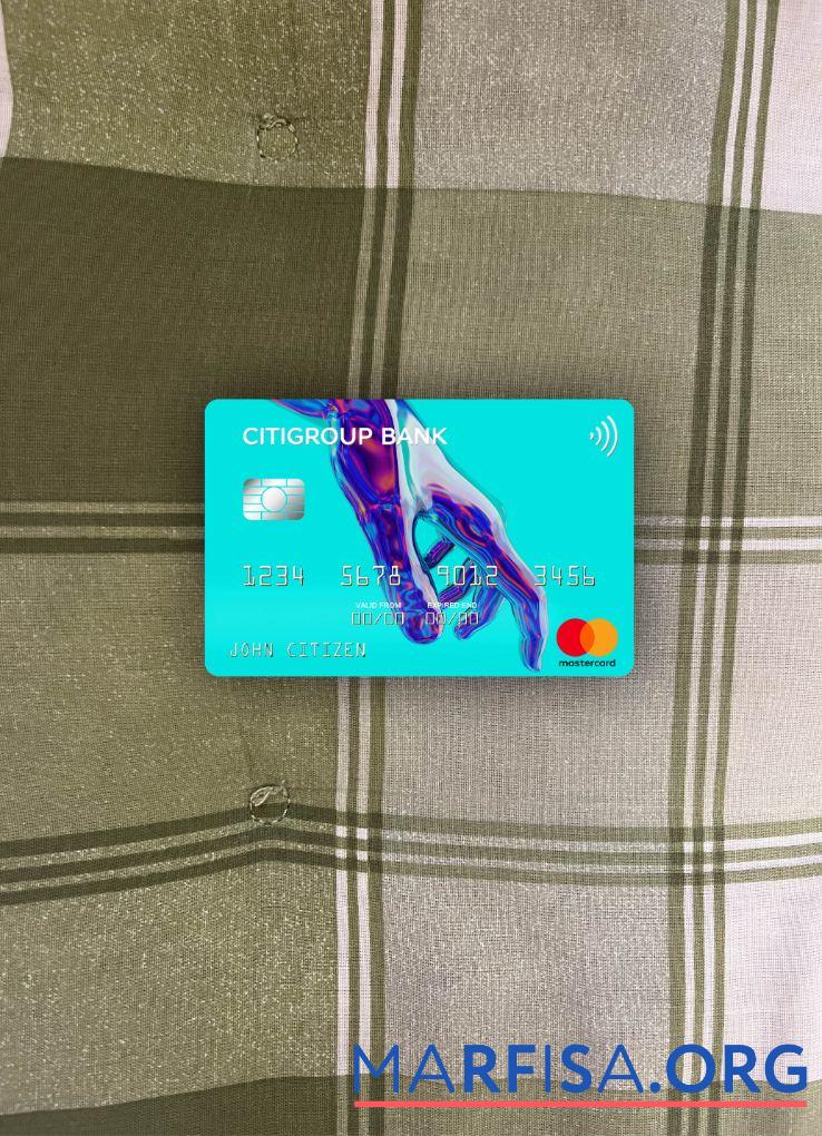 Blank USA Citigroup Bank mastercard photolook front sample